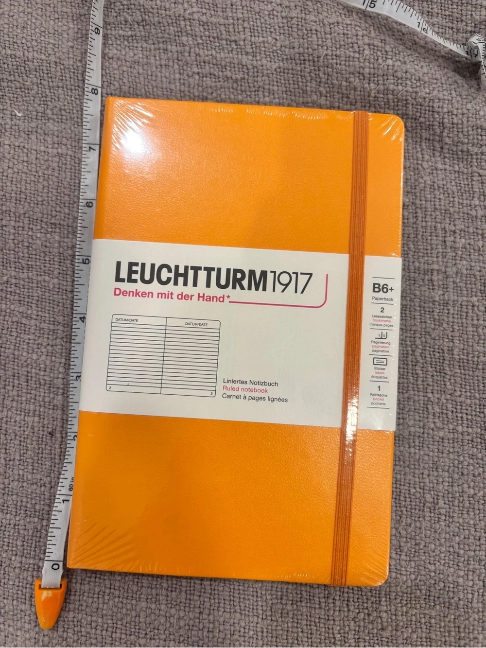 NWT “LEUCHTTURM1917” B+ in Rising Sun Orange.🍊 Hardcover Ruled Notebook